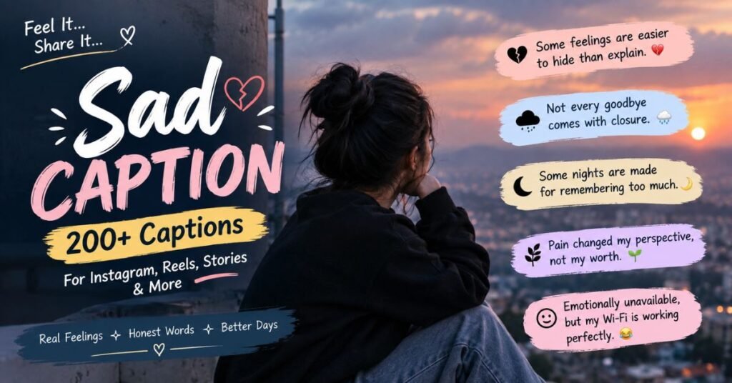 Best Sad Captions for Instagram