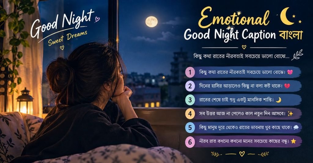 Emotional Good Night Caption Bengali