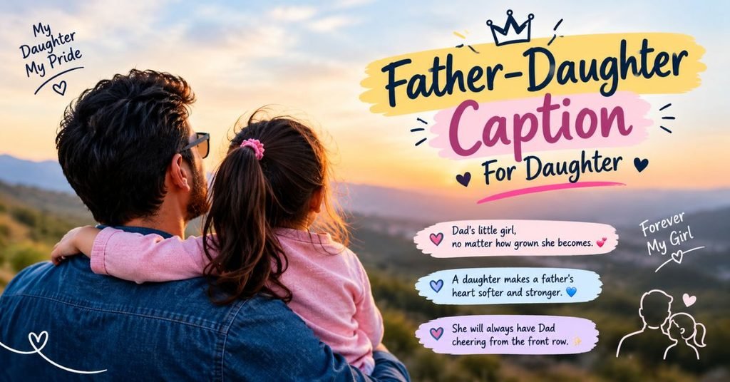 Father-Daughter Caption For Daughter