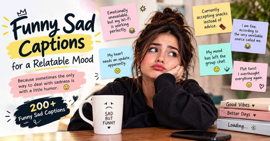Funny Sad Captions for a Relatable Mood