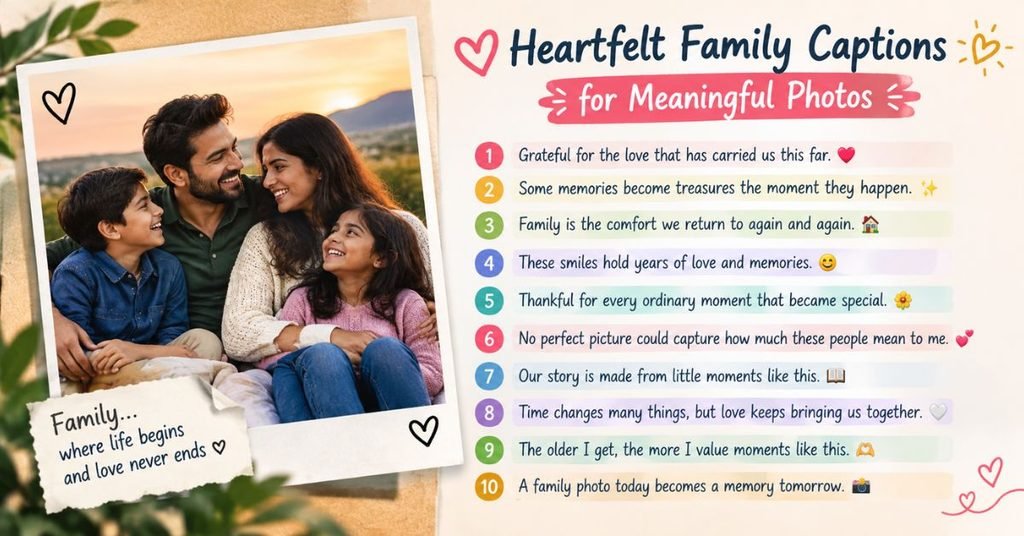 Heartfelt Family Captions for Meaningful Photos