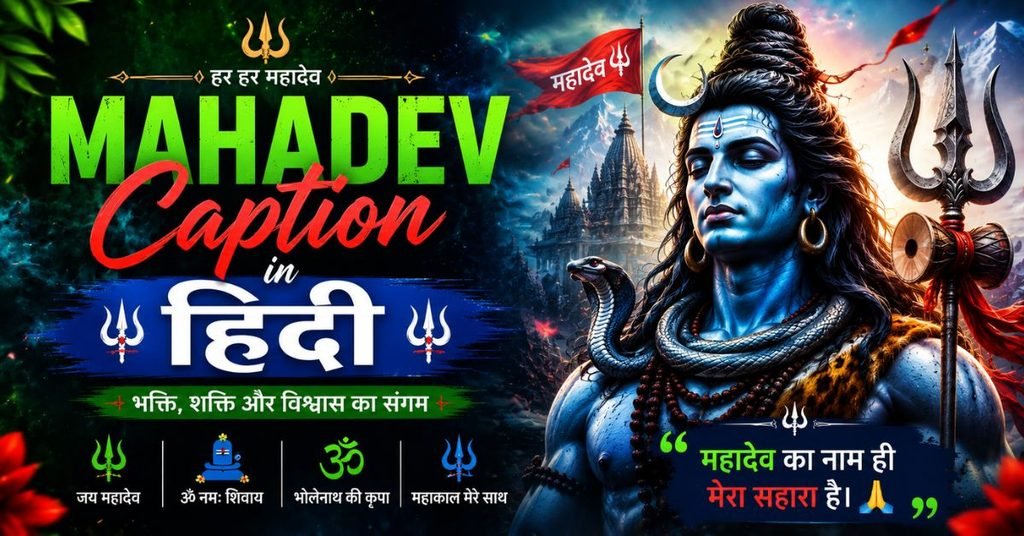 Mahadev Caption in Hindi