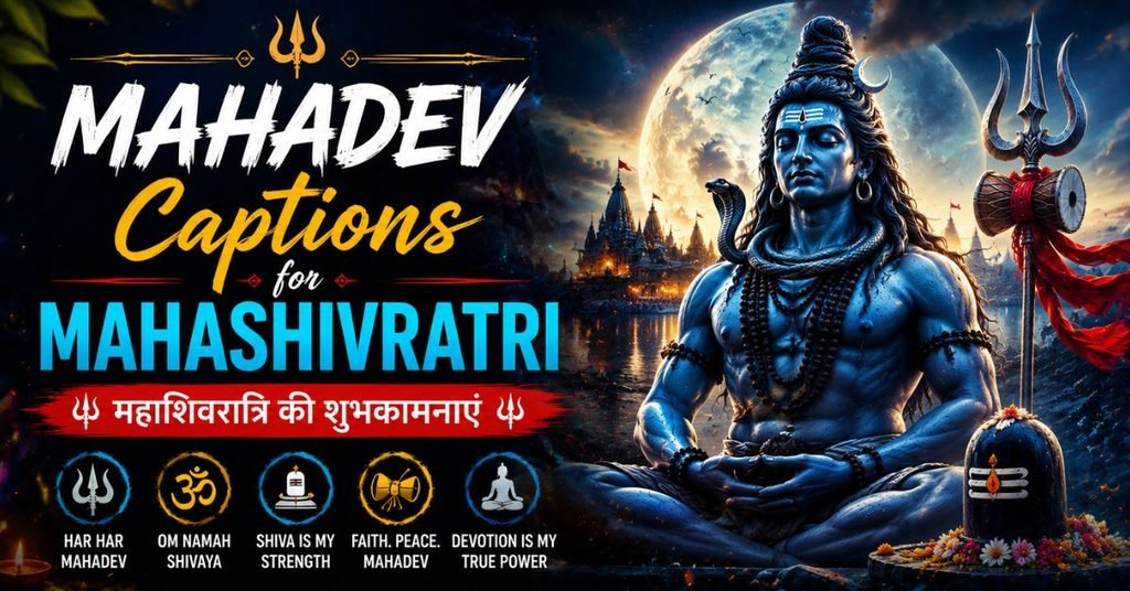 Mahadev Captions for Mahashivratri