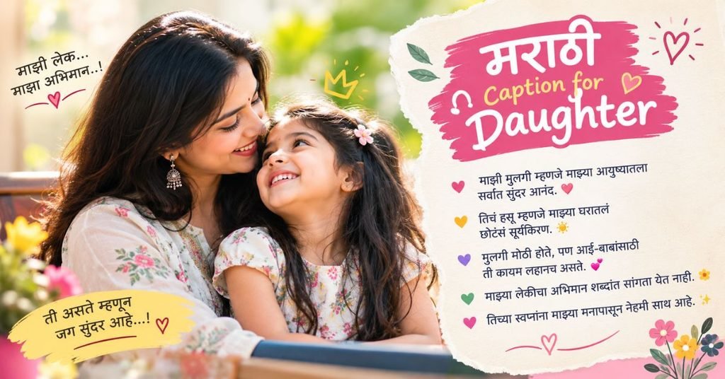 Marathi Caption for Daughter