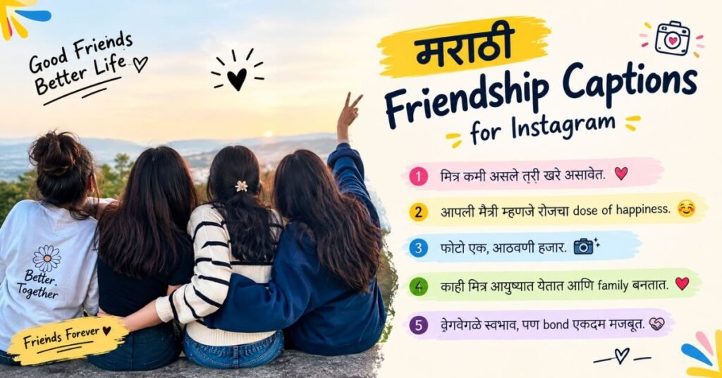 Marathi Friendship Captions for Instagram
