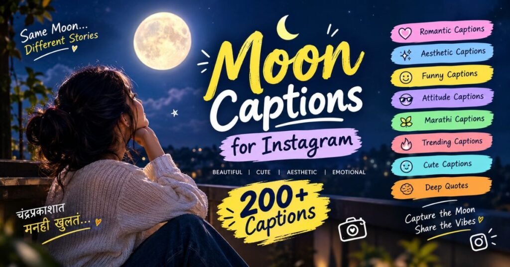 Moon Captions for Instagram