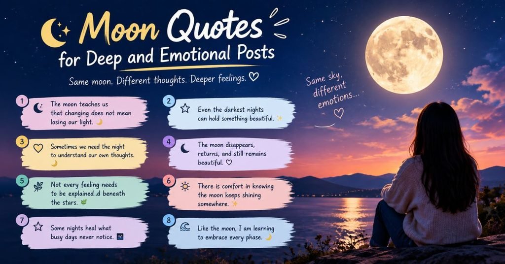 Moon Quotes for Deep and Emotional Posts