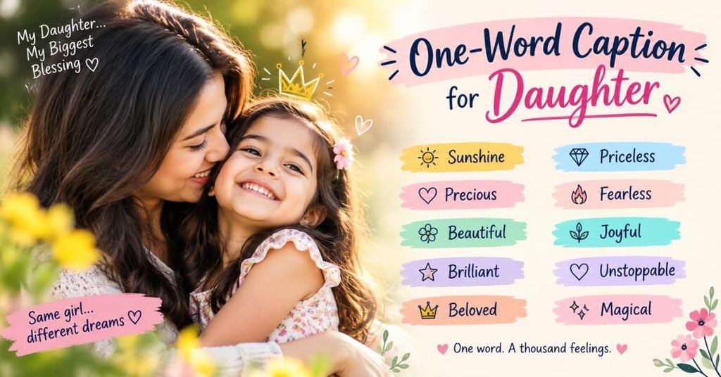 One-Word Caption for Daughter