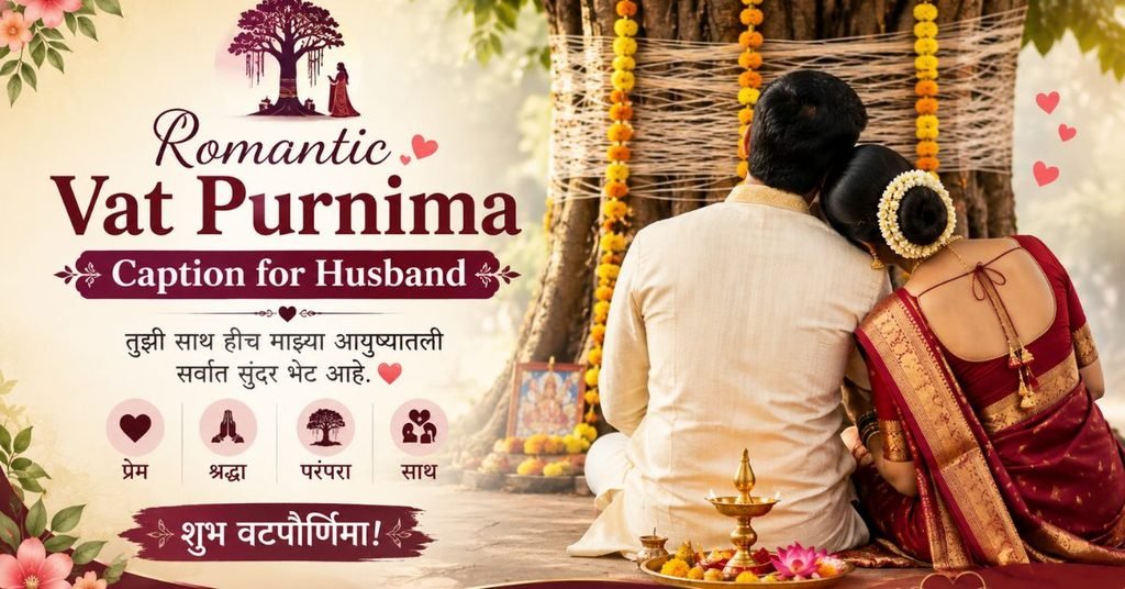 Romantic Vat Purnima Caption for Husband