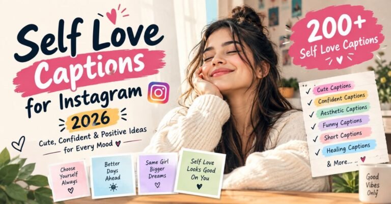 Self Love Captions for Instagram