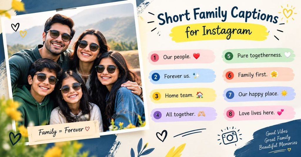 Short Family Captions for Instagram