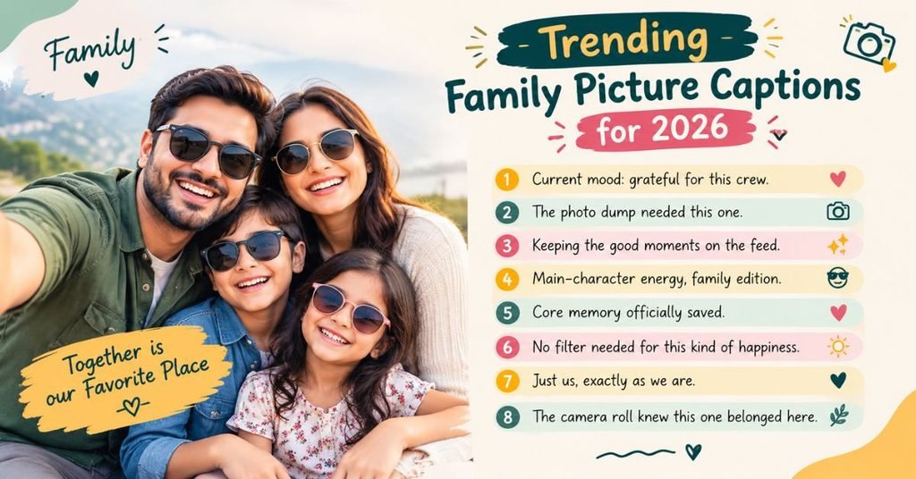 Trending Family Picture Captions for 2026