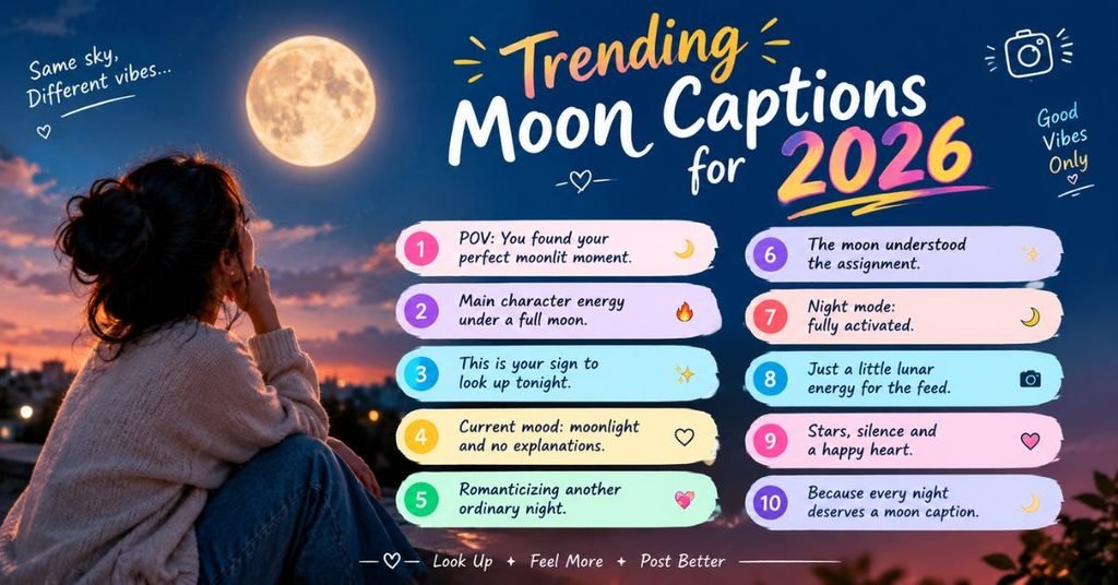 Trending Moon Captions for instagram in 2026