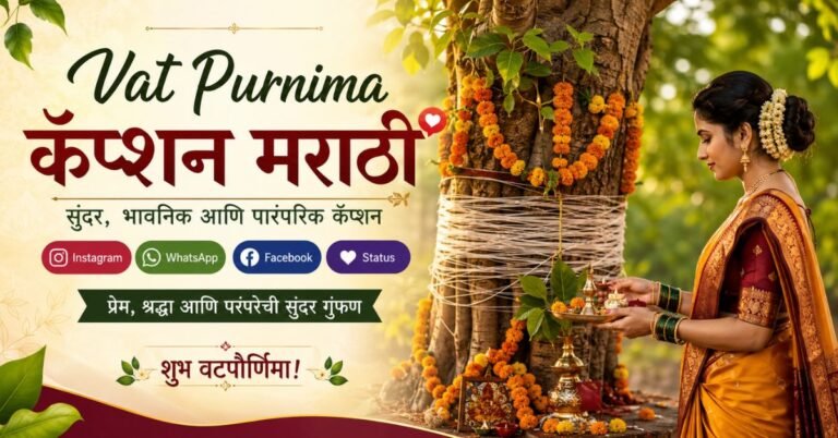 Vat Purnima Caption in Marathi