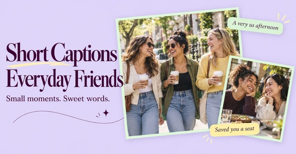 A Short caption for friends for Everyday Photos ✨