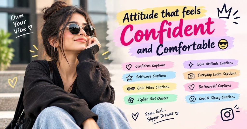 Attitude that feels confident and comfortable 😎