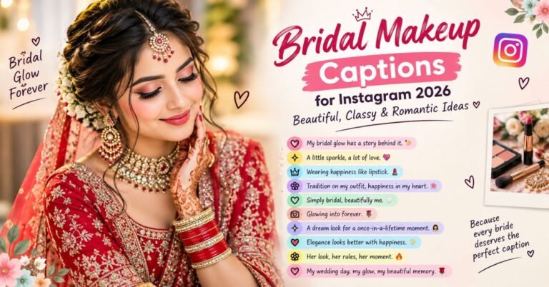 Bridal Makeup Captions for Instagram