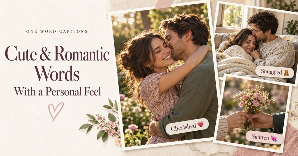 Cute and Romantic one Word caption With a Personal Feel ❤️