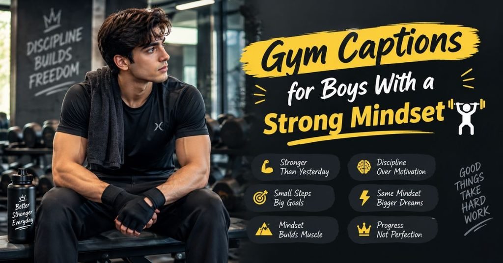 Gym Captions for Boys With a Strong Mindset 🏋️