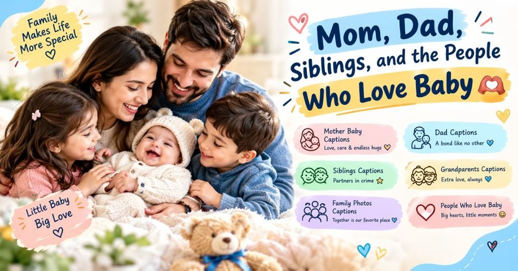 Mom, Dad, Siblings, and the People Who Love Baby