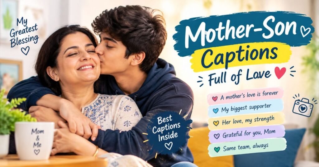 Mother-Son Captions Full of Love