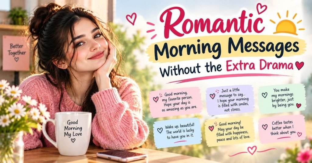 Romantic Morning Messages Without the Extra Drama ❤️