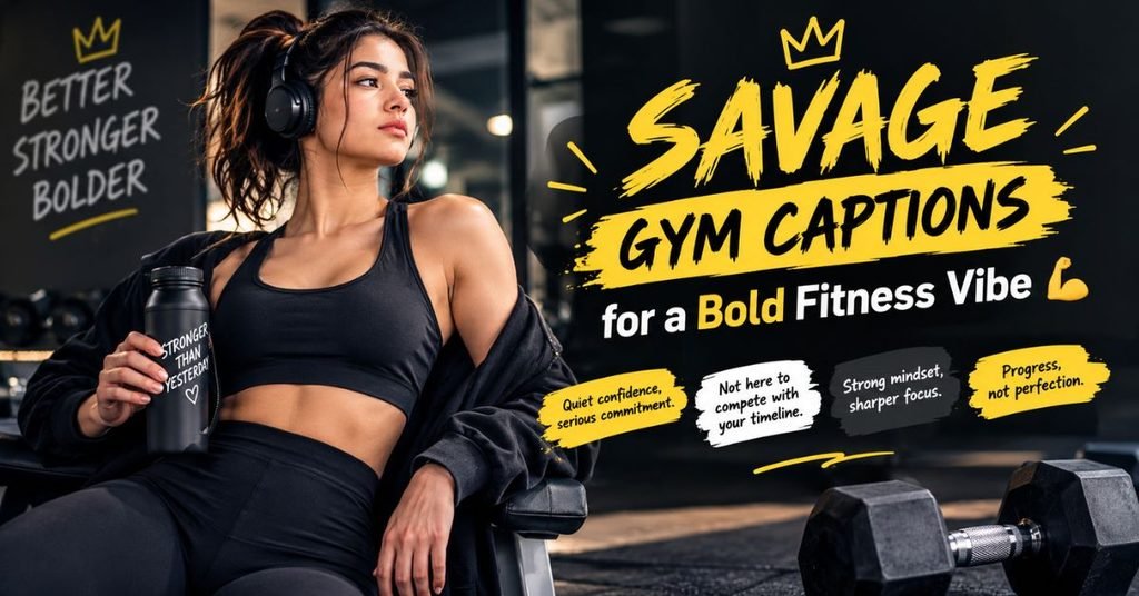 Savage Gym Captions for a Bold Fitness Vibe