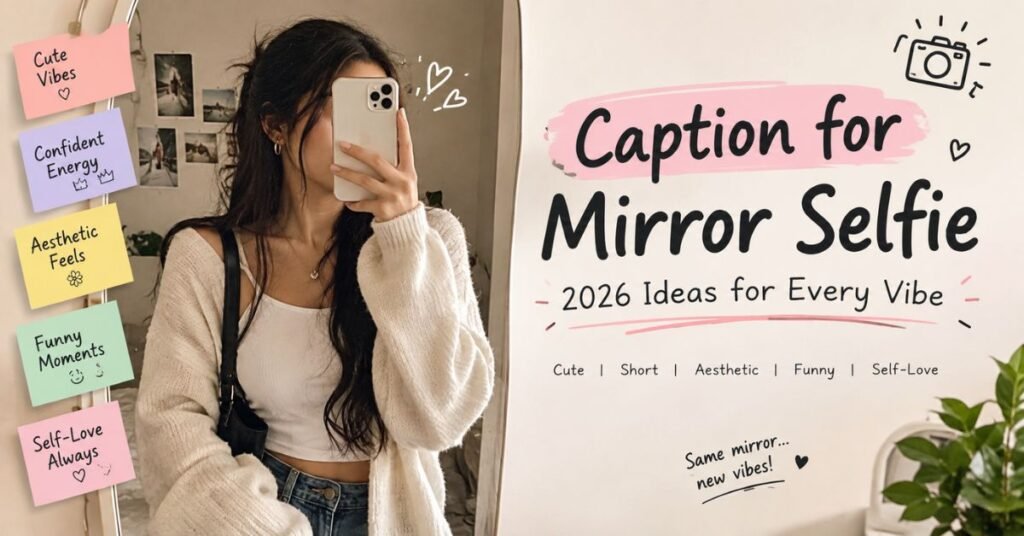 caption for mirror selfie