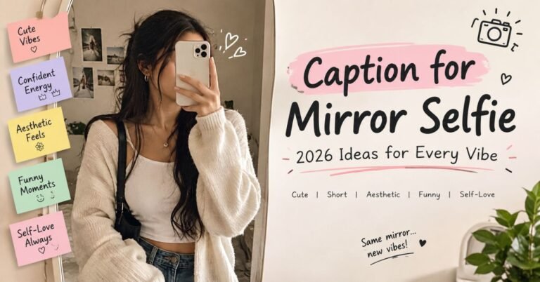 caption for mirror selfie