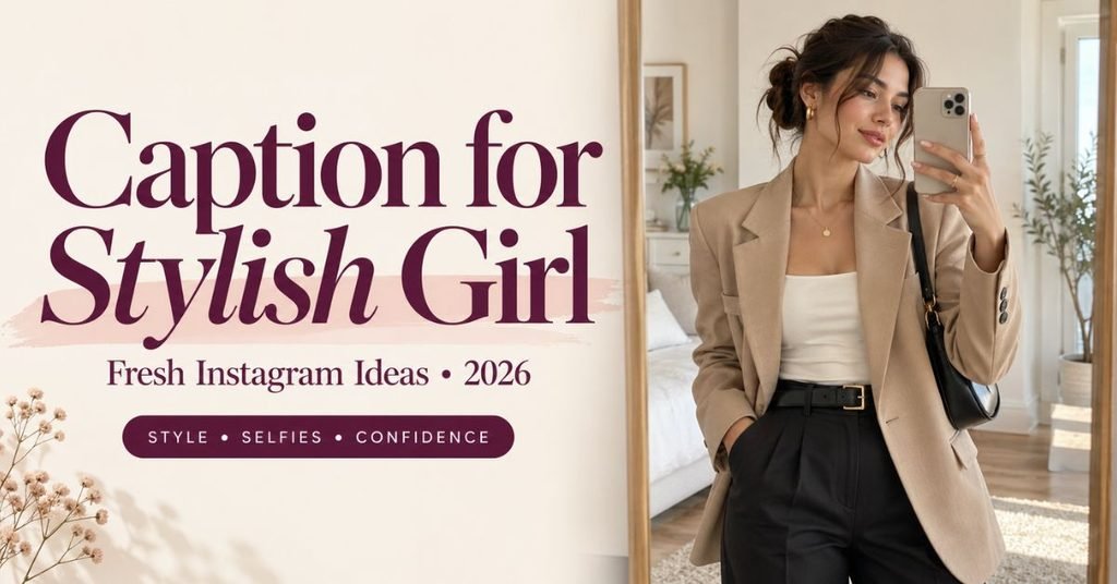 caption for stylish girl outfit